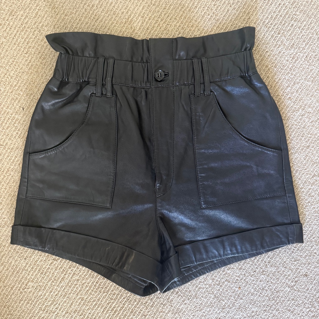 Ba&Sh Leather Shorts
